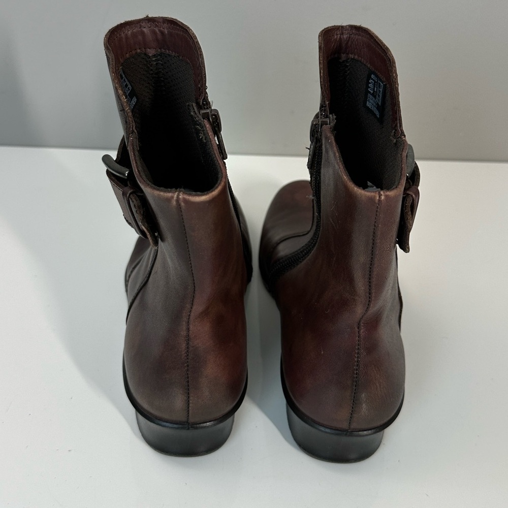 Ecco Women’s Finola Wedge Ankle‎ Boots Size 6-6.5 Leather Steampunk - Picture 7 of 15